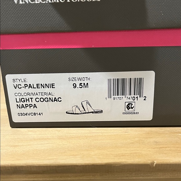 Vince Camuto Cognac Nappa Sandals with box - Picture 3 of 3